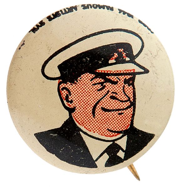 KELLOGG'S PEP CHIEF BRANDON CHARACTER BUTTON FROM 1945-46 SET OF 86.