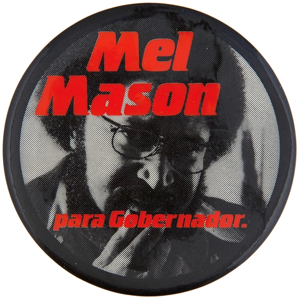 SOCIALIST WORKERS PARTY 1982 CALIFORNIA GOVERNOR BUTTON IN SPANISH.