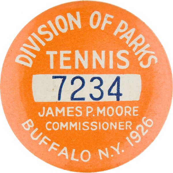 TENNIS LICENSE BUTTON FROM BUFFALO N.Y. 1926. 