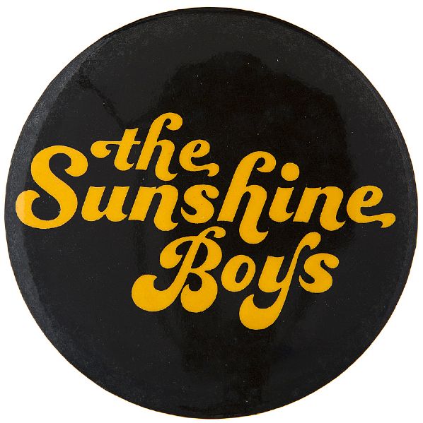 “THE SUNSHINE BOYS” GEORGE BURNS, WALTER MATTHAU, LEE MERIDETH 1975 MOVIE PAIR OF BUTTONS.