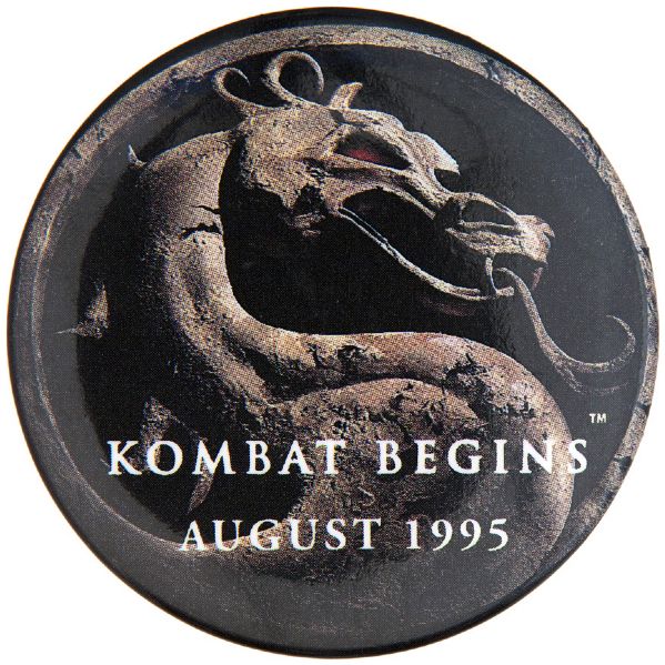 “KOMBAT BEGINS AUGUST 1995” MOVIE BUTTON.