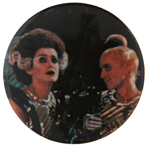 ROCKY HORROR AUTHORIZED 1975 RARE FULL COLOR BUTTON.