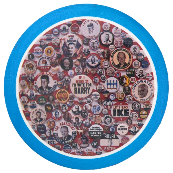 GET AN INSTANT POLITICAL BUTTON COLLECTION ON A 3 BUTTON.