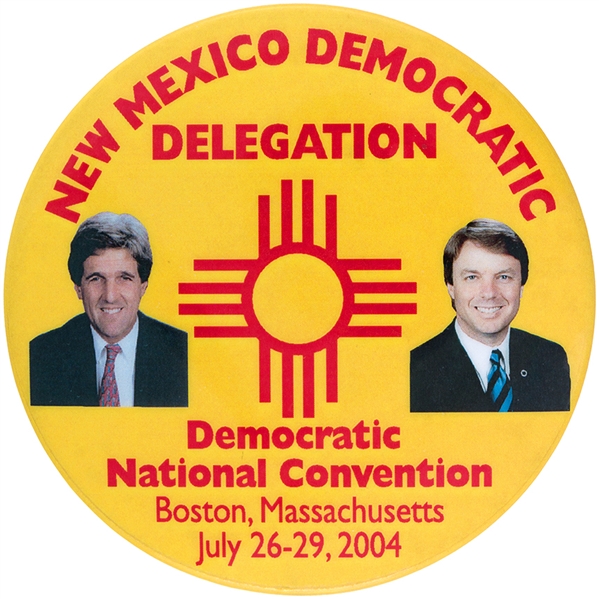 KERRY NEW MEXICO DELEGATION 2004 DNC JUGATE BUTTON.              